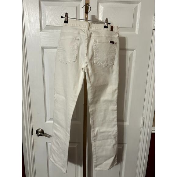 7 For All Mankind Jeans, White, Straight Legged, Size 31 - Picture 2 of 6